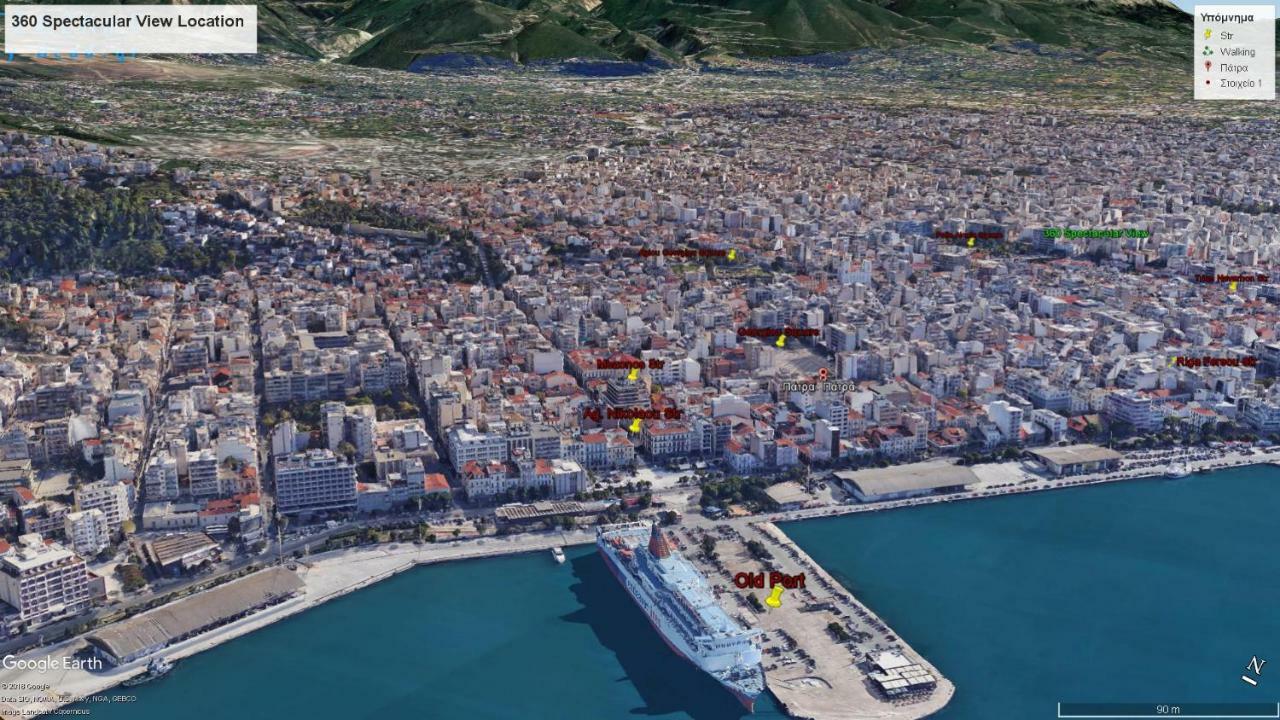 360 Spectacular View Apartment Patras Luaran gambar