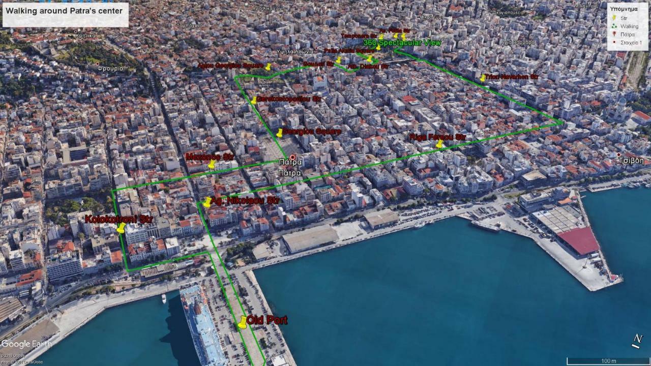 360 Spectacular View Apartment Patras Luaran gambar