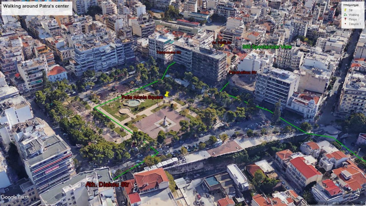 360 Spectacular View Apartment Patras Luaran gambar