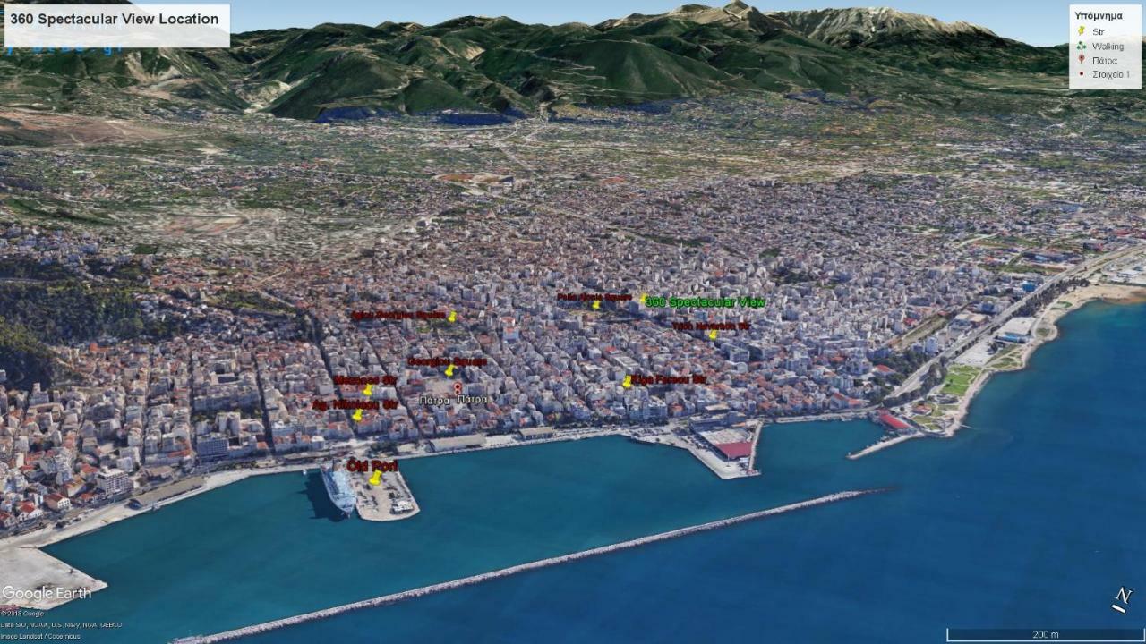 360 Spectacular View Apartment Patras Luaran gambar